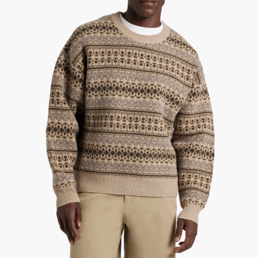 Isabel Marant Lester Jacquard-Knit Merino Wool Sweater